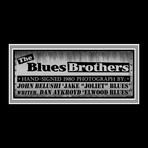 Blues Brothers // Dan Aykroyd + John Belushi Signed Blues Mobile License Plate // Custom Frame