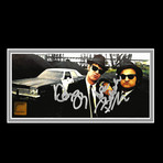 Blues Brothers // Dan Aykroyd + John Belushi Signed Blues Mobile License Plate // Custom Frame