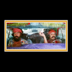 Cheech & Chong // Cheech Marin + Tommy Chong Signed Love Machine MUF DVR License Plate // Custom Frame (Signed License Plate Only)