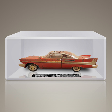 Christine // Stephen King Signed 1958 Plymouth Fury 1/18 Die-Cast Car // Custom Display