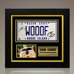 Dumb & Dumber // Jim Carrey + Jeff Daniels Photo + Signed Wooof License Plate Prop // Custom Frame (Signed License Plate Prop Only)