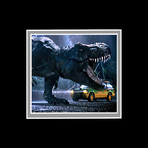 Jurassic Park // Sam Neill + Steven Spielberg signed Explorer #04 license plate prop // custom frame (Signed License Plate Prop Only)