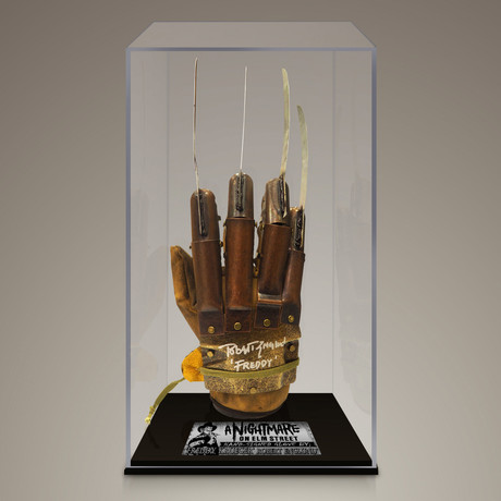 Nightmare On Elm Street // Robert Englund Signed Glove Prop // Custom Museum Display (Signed Glove Only)