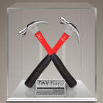 Pink Floyd // Roger Waters + David Gilmour signed The Wall 2 Hammers prop // custom museum display (Signed Hammers Only)