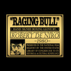 Raging Bull // Robert De Niro Signed Glove Prop // Custom Museum Display (Signed Glove Only)