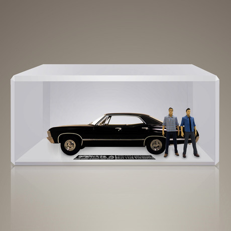 Supernatural // Jensen Ackles + Jared Podalecki Signed 1967 Chevy Impala 1:18 Die-Cast Car // Custom Display
