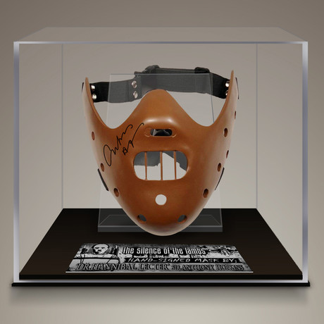 The Silence Of The Lambs // Anthony Hopkins Signed Mask Prop // Custom Museum Display (Signed Mask Only)