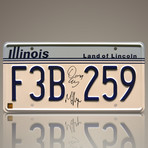 Waynes World // Dana Carvey + Mike Myers Photo + Signed Mirthmobile License Plate Prop // Custom Frame (Signed License Plate Prop Only)