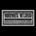 Waynes World // Dana Carvey + Mike Myers Photo + Signed Mirthmobile License Plate Prop // Custom Frame (Signed License Plate Prop Only)