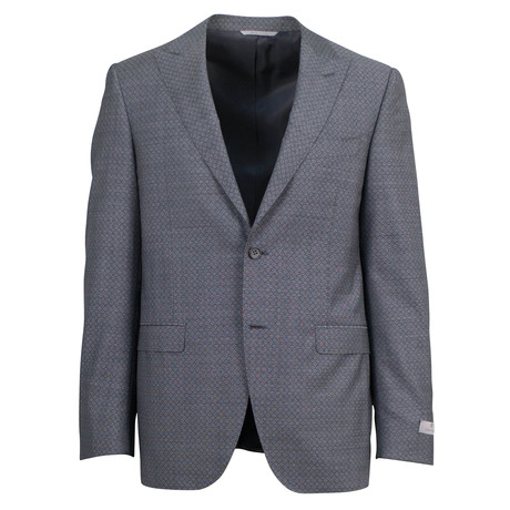 Aditya Wool Peak Lapels 2 Button Suit // Gray (US: 46R)