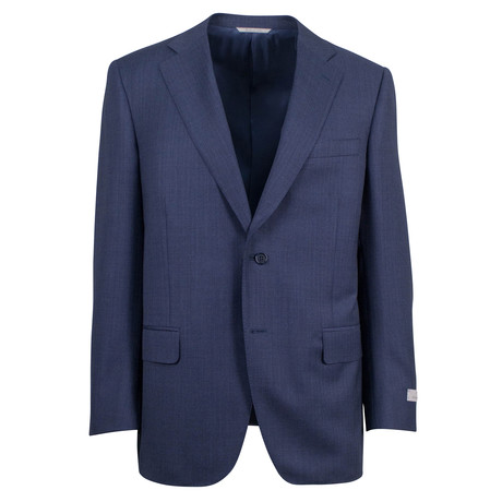 Canali // Simeon Wool 2 Button Suit // Blue (US: 46R)