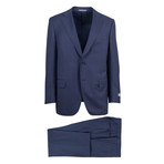 Canali // Simeon Wool 2 Button Suit // Blue (US: 46S)