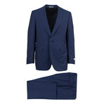 Canali // Dawson Wool Peak Lapels 2 Button Suit // Blue (US: 46S)