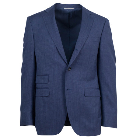Canali // Rayan Yale Wool 3 Roll 2 Button Suit // Blue (US: 46R)