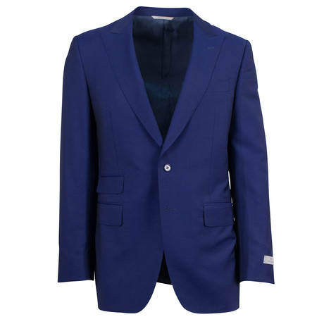 Braiden Travel' Wool Blend 2 Button Suit // Blue (US: 46R)