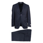 Canali // Bennett Striped Wool 2 Button 3 Piece Suit // Blue (US: 46S)