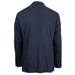 Canali // Darwin Yale Striped Wool 2 Button Slim Fit Suit // Blue (US: 46R)