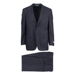 Canali // Cedric Striped Wool 2 Button Suit // Gray (US: 46S)