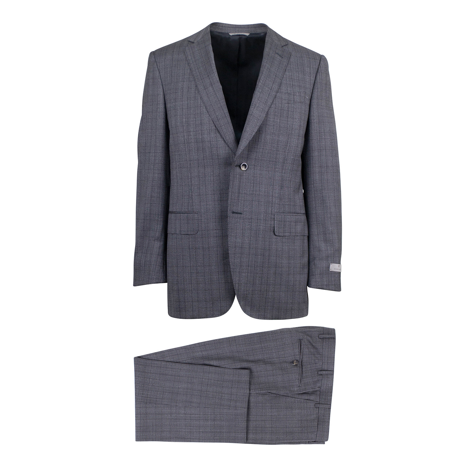 Canali // Cornelius Glen Plaid Wool 2 Button Suit // Gray (US: 46S ...