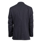 Canali // Jasper Striped Wool 2 Button Suit // Gray (US: 46S)