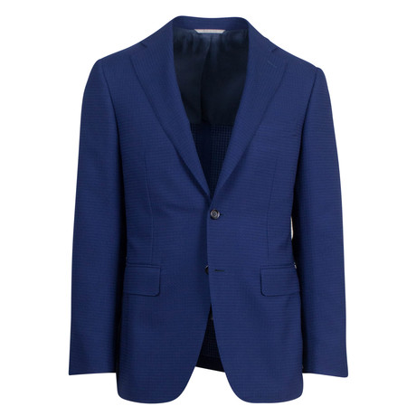 Canali // Wool Blend Slim Fit Suit // Blue (US: 46R)