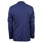 Canali // Wool Peak Lapels Slim Fit Suit // Navy (US: 48L)
