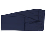 Canali // Striped Wool Peak Lapels Slim Fit Suit // Blue (US: 48L)