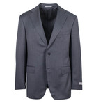Canali // Birdseye Wool Slim Fit Suit // Gray (US: 46R)