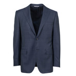 Canali // Windowpane Wool Classic Fit Suit // Gray (US: 46R)