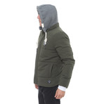 Hooded Coat // Khaki Olive (S)