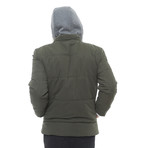 Hooded Coat // Khaki Olive (S)