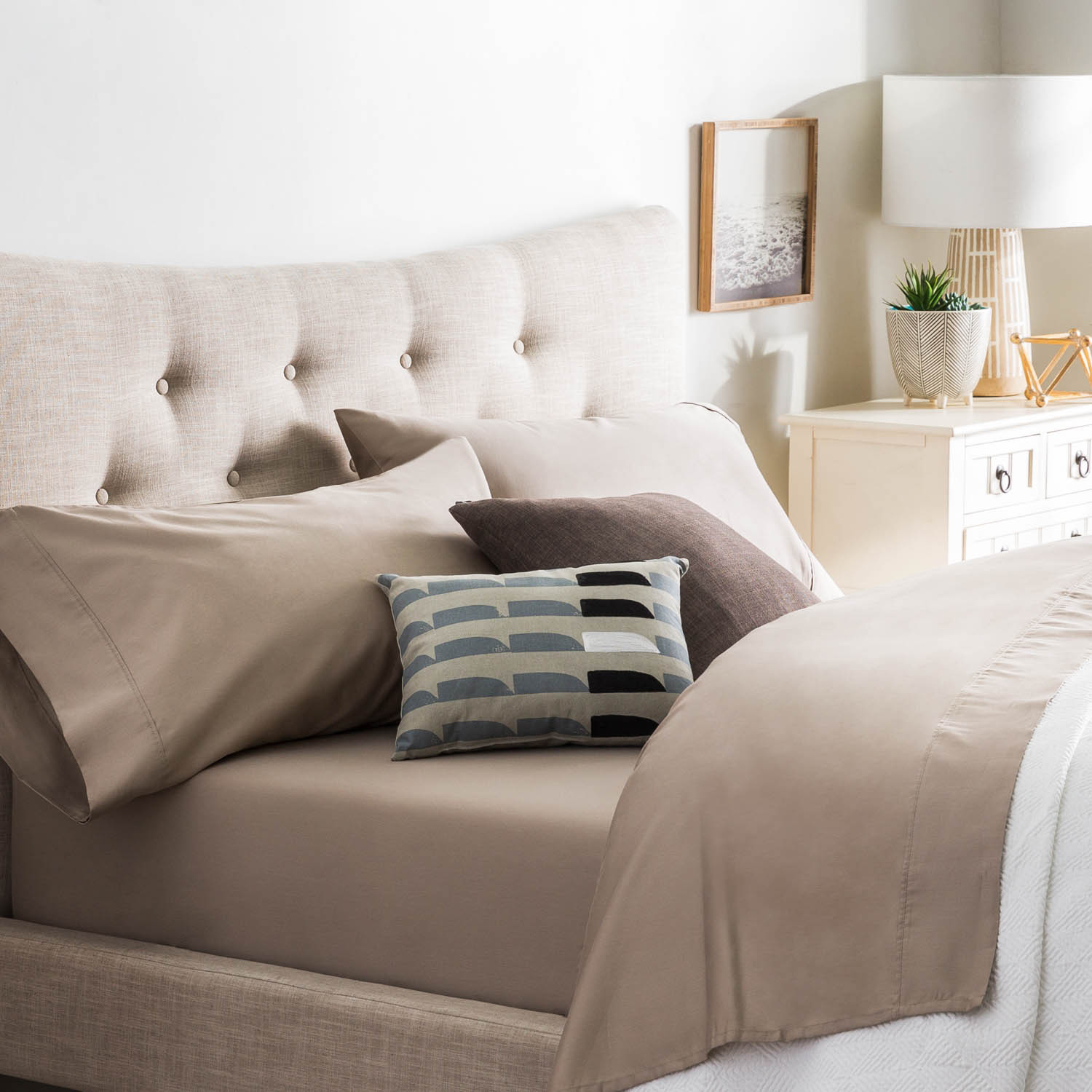 Brookside Sheet Set // Slate (Twin) Malouf Touch of Modern