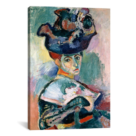 Woman in a Hat (1905) // Henri Matisse (26"H x 18"W x 0.75"D)