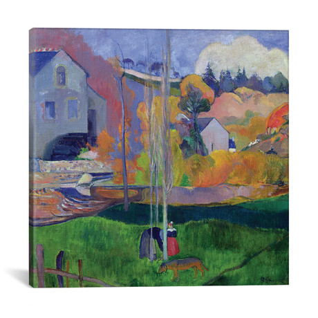 Brittany Landscape: the David Mill, 1894 // Paul Gauguin (18"H x 18"W x 0.75"D)