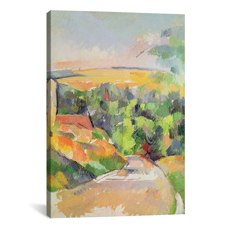 The Bend in the road, 1900-06 // Paul Cezanne (26"H x 18"W x 0.75"D)