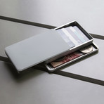 Zenlet 2 Plus Wallet // RFID Blocking Tray + Horizontal Compartment // Space Gray (Rose Gold)