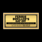 Ferris Buller's Day Off // Matthew Broderick Signed Nrvous License Plate Prop // Custom Frame (Signed License Plate Prop Only)
