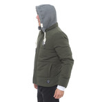 Hooded Coat // Khaki Olive (M)