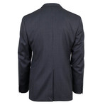 Canali // Striped Wool Peak Lapels 2 Button Slim Fit Suit // Gray (US: 48R)