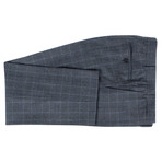 Canali // Plaid Wool Peak Lapels 2 Button Slim Fit Suit // Gray (US: 50R)