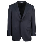 Canali // Myles Water Resistant Wool 2 Button Suit // Black (US: 46S)