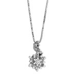 Vintage Yukiko 18k White Gold Diamond Necklace // Chain:17"