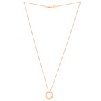 Vintage Mimi Milano 18k Rose Gold + Violet Cultured Pearl Pendant // Chain: 39"