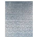 Cosmo Silk + Wool Area Rug // Blue // 2' X 2'10"