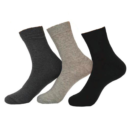 Solid Sock Bundle // 3 Pack // Black + Gray
