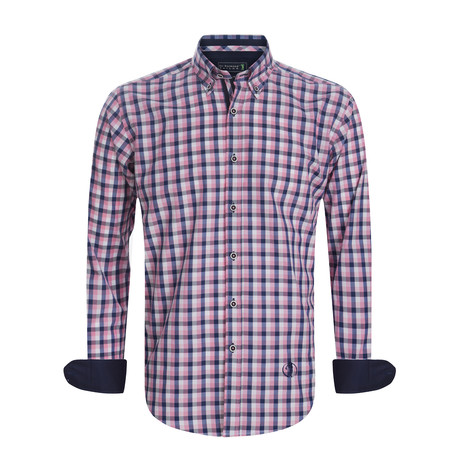 Cupped Shirt // Pink + Blue (2XL)