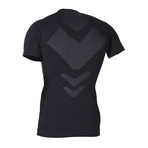 VivaSport // 4 Short Sleeve Fleece T-Shirt// Black (L/XL)