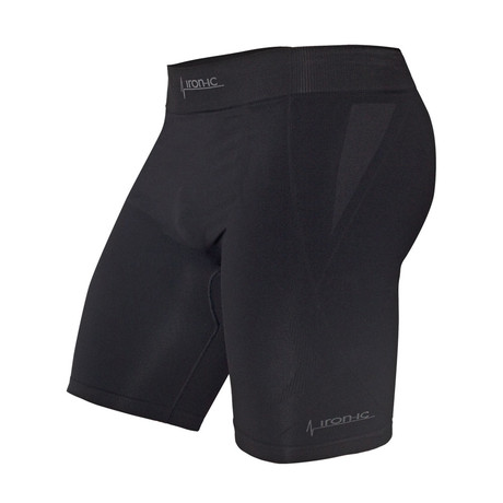 Iron-Ic // 2.1 Breathable Cyclist Shorts // Black (S-M)
