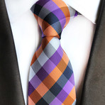 Kramer Tie // Multicolor Cross Stripe