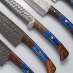 Damascus Chef Knives // Set Of 5 // KCH-126